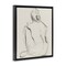 Stupell Industries Nude Figure Drawing Framed Floater Canvas Wall Art Design by Victoria Barnes